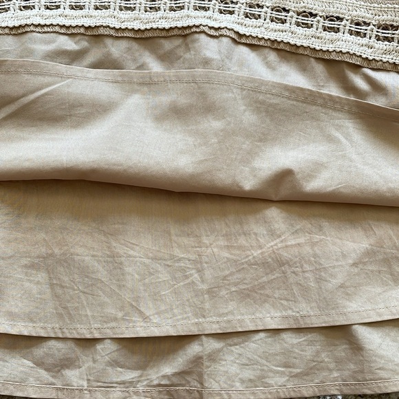 Talbots Jute Crochet A Line Cotton Midi Skirt Womens Size 6 - Picture 5 of 5